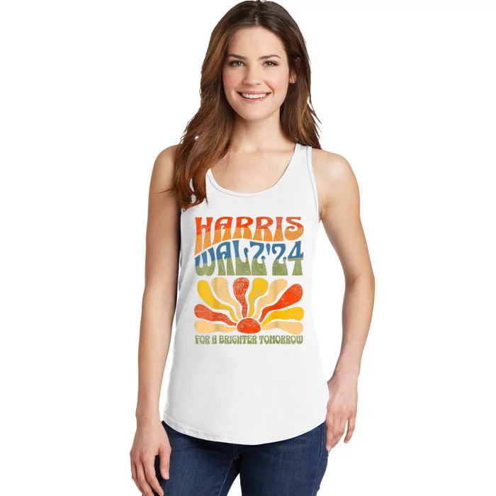 Harris Waltz For A Brighter Tomorrow Kamala Harris Waltz Ladies Essential Tank