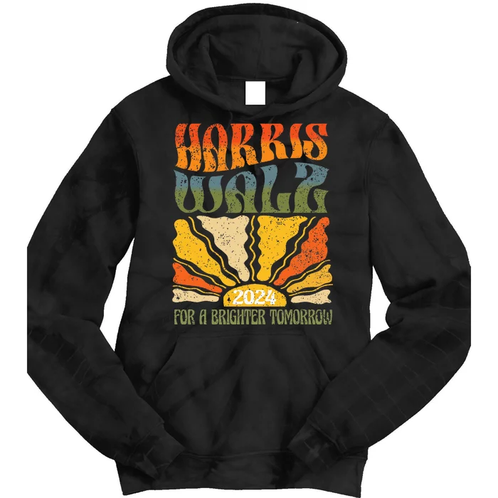 Harris Waltz For A Brighter Tomorrow Kamala Harris Waltz Tie Dye Hoodie