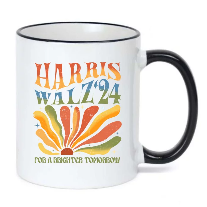 Harris Walz For A Brighter Tomorrow Kamala Harris Walz 2024 Black Color Changing Mug