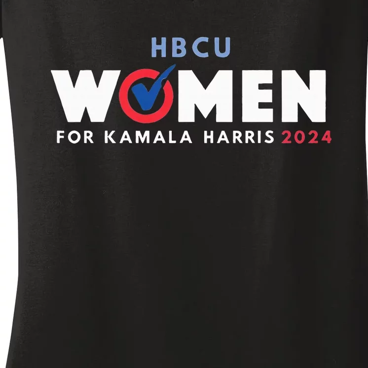 Hbcu Women For KâMla Harris 2024 Women's V-Neck T-Shirt