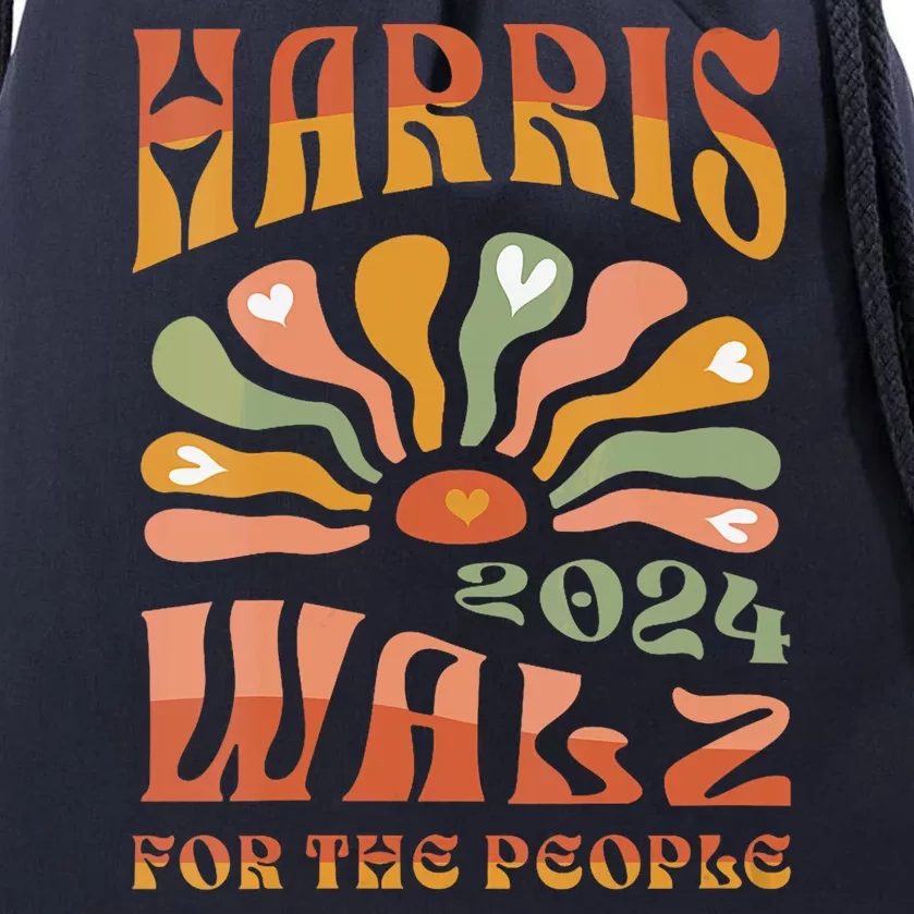 Harris Walz For The People Harris Walz 2024 Drawstring Bag