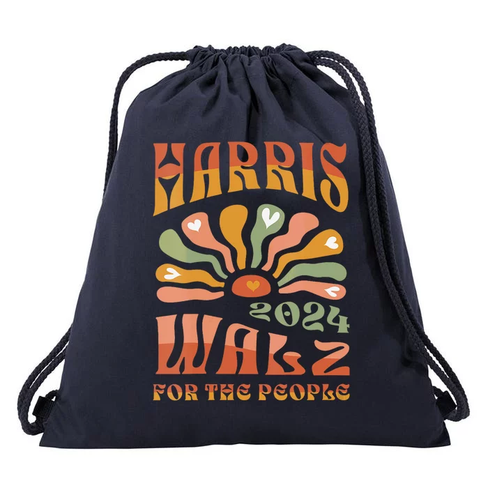 Harris Walz For The People Harris Walz 2024 Drawstring Bag