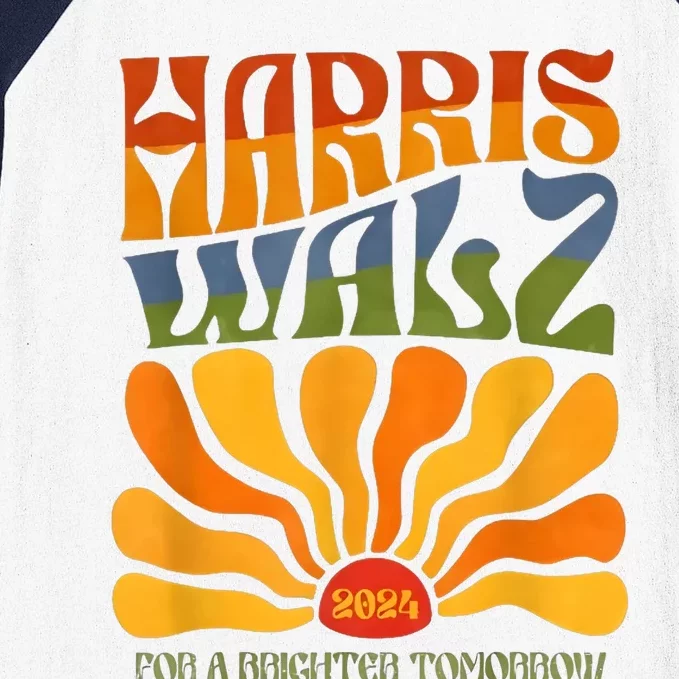 Harris Waltz For A Brighter Tomorrow Boho Aesthetic Baseball Sleeve Shirt