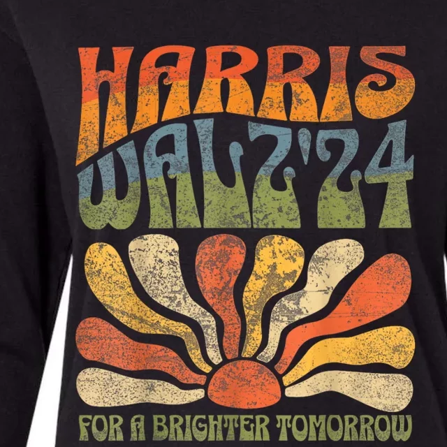 Harris Waltz For A Brighter Tomorrow Kamala Harris Waltz Womens Cotton Relaxed Long Sleeve T-Shirt