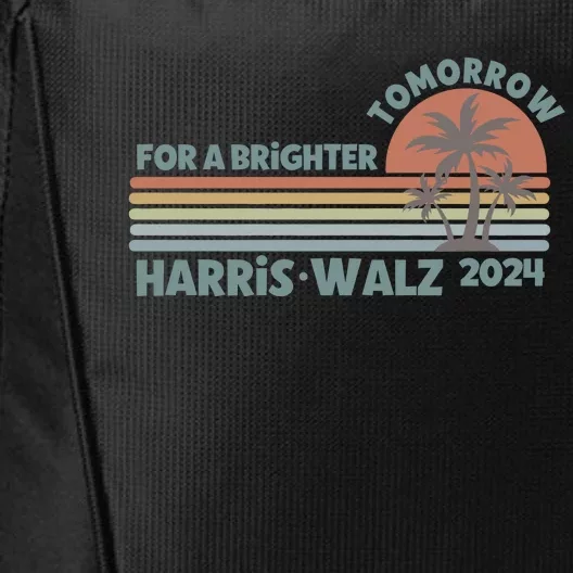 Harris Walz For A Brighter Tomorrow City Backpack