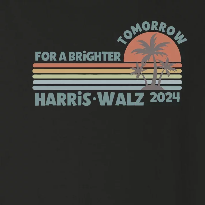 Harris Walz For A Brighter Tomorrow Toddler Long Sleeve Shirt