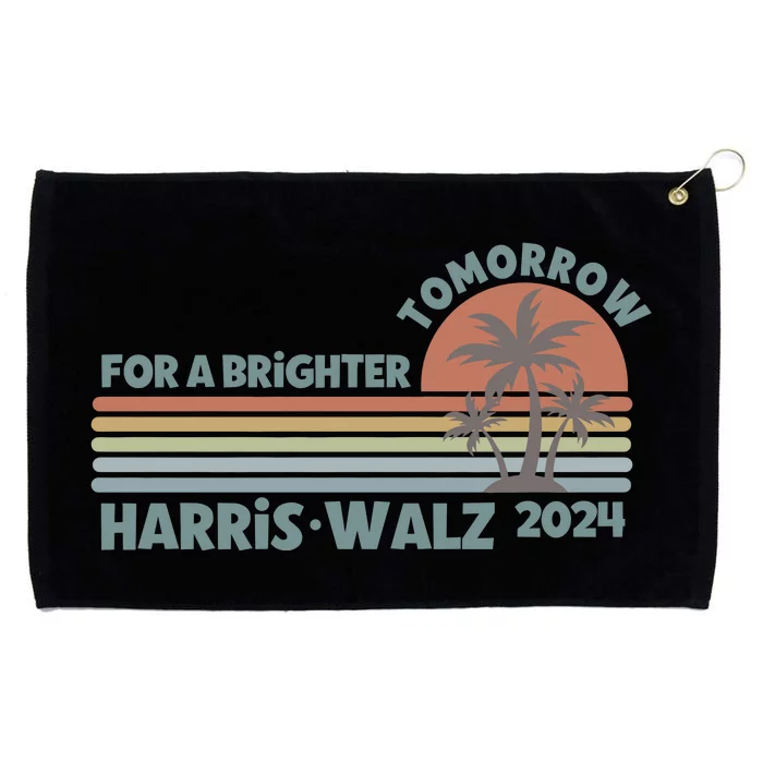 Harris Walz For A Brighter Tomorrow Grommeted Golf Towel