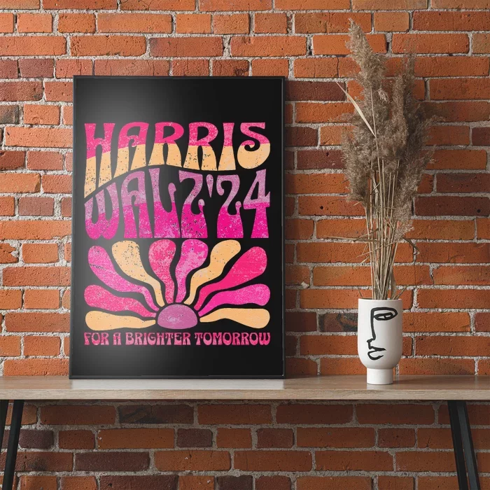 Harris Waltz For A Brighter Tomorrow Kamala Harris Waltz Poster