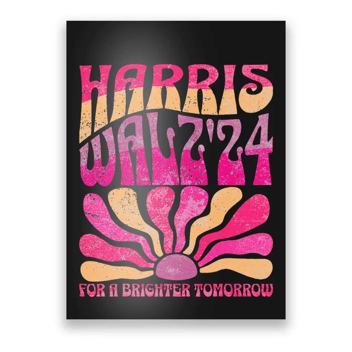 Harris Waltz For A Brighter Tomorrow Kamala Harris Waltz Poster