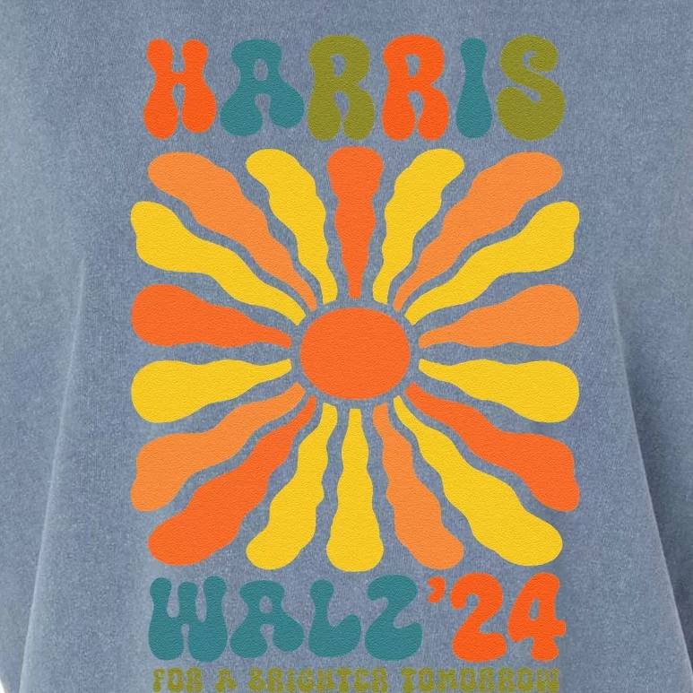 Harris Walz For A Brighter Tomorrow Kamala Harris Tim Walz Garment-Dyed Women's Muscle Tee