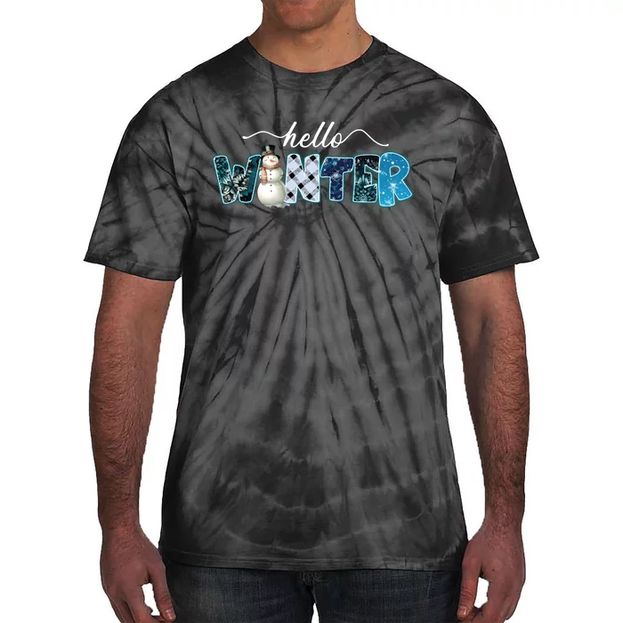 Hello Winter Finally Winter Season Christmas Tie-Dye T-Shirt