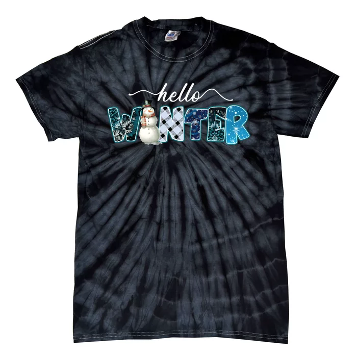 Hello Winter Finally Winter Season Christmas Tie-Dye T-Shirt