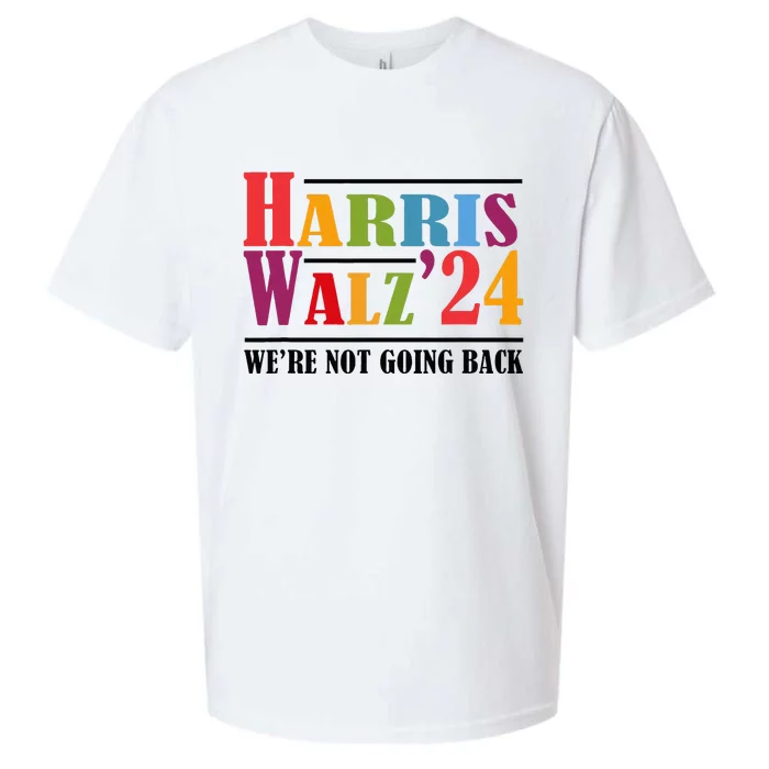 Harris Waltz For WeRe Not Going Back Kamala Harris Waltz Sueded Cloud Jersey T-Shirt