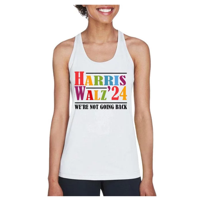 Harris Waltz For WeRe Not Going Back Kamala Harris Waltz Women's Racerback Tank