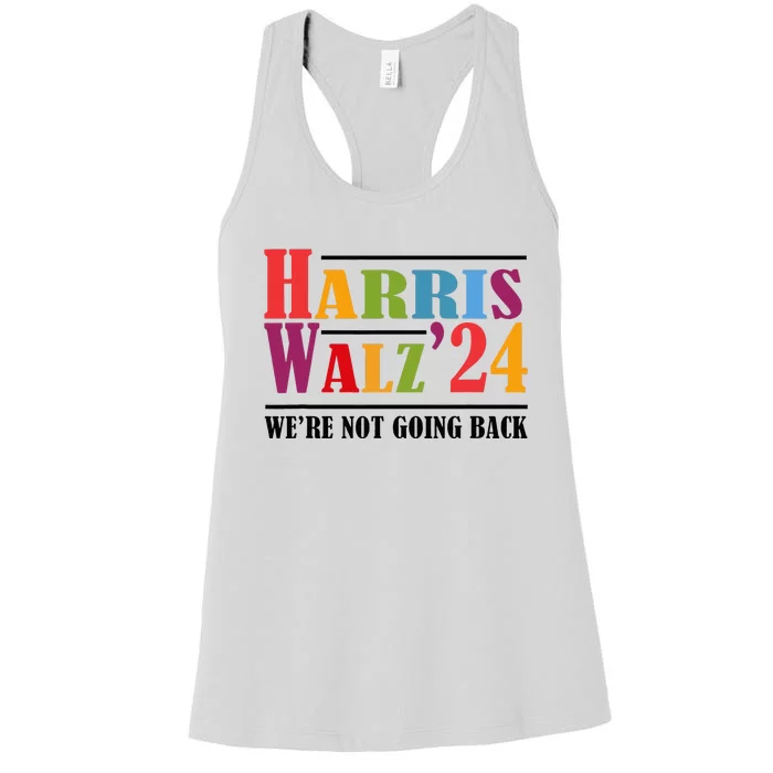 Harris Waltz For WeRe Not Going Back Kamala Harris Waltz Women's Racerback Tank