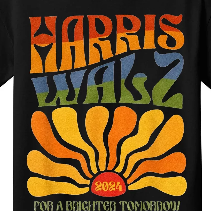 Harris Waltz For A Brighter Tomorrow Boho Aesthetic Kids T-Shirt