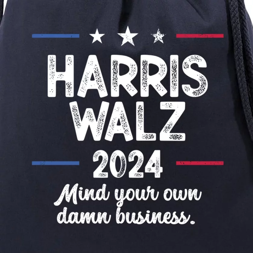 Harris Walz Fan: Respect Privacy And Support Leaders Gift Drawstring Bag