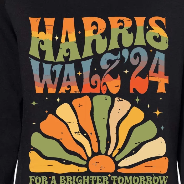 Harris Waltz For A Brighter Tomorrow Kamala Harris Waltz Womens California Wash Sweatshirt