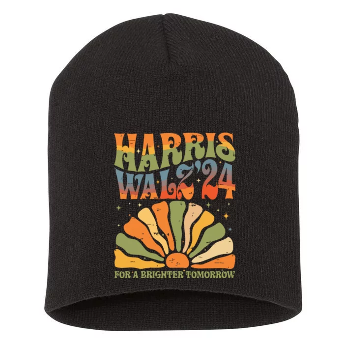 Harris Waltz For A Brighter Tomorrow Kamala Harris Waltz Short Acrylic Beanie