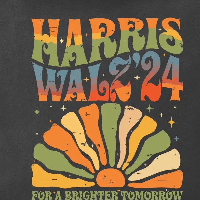 Harris Waltz For A Brighter Tomorrow Kamala Harris Waltz Zip Tote Bag