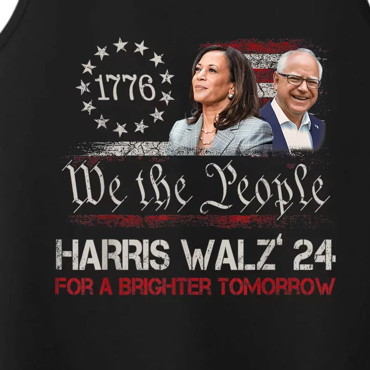 Harris Waltz For A Brighter Tomorrow Kamala Harris Waltz Performance Tank