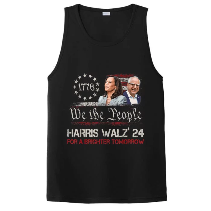 Harris Waltz For A Brighter Tomorrow Kamala Harris Waltz Performance Tank