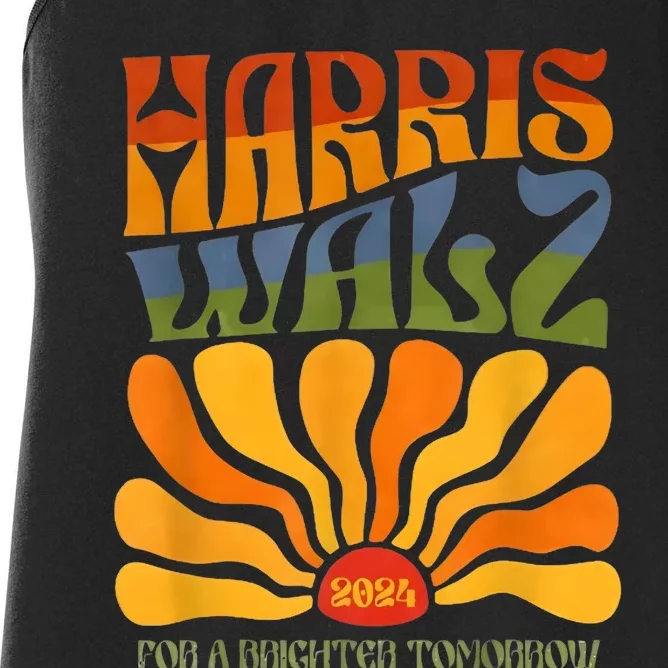 Harris Waltz For A Brighter Tomorrow Boho Aesthetic Women's Racerback Tank