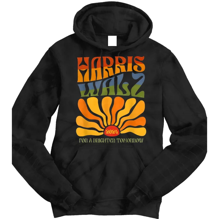 Harris Waltz For A Brighter Tomorrow Boho Aesthetic Tie Dye Hoodie