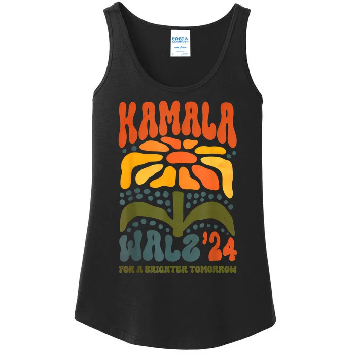 Harris Waltz For A Brighter Tomorrow Kamala Harris Waltz Ladies Essential Tank