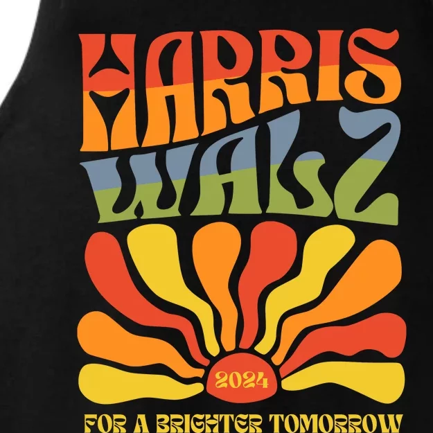 Harris Walz For A Brighter Tomorrow Kamala Harris Walz Ladies Tri-Blend Wicking Tank