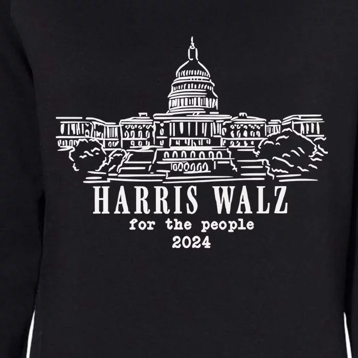 Harris Walz For The People 2024 Womens California Wash Sweatshirt