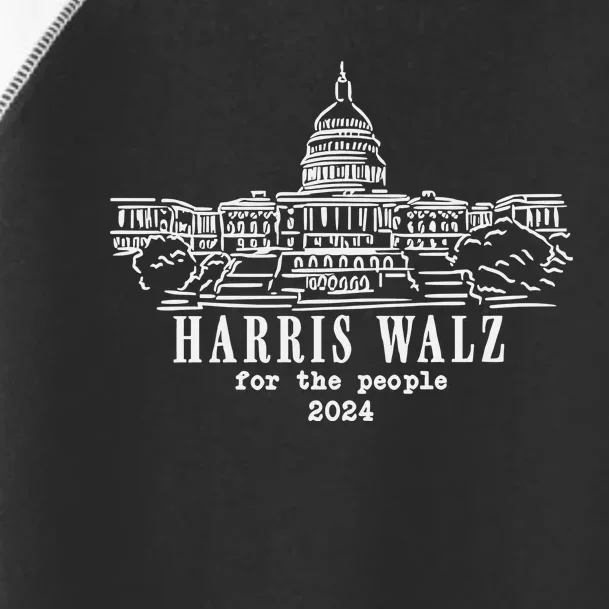 Harris Walz For The People 2024 Toddler Fine Jersey T-Shirt