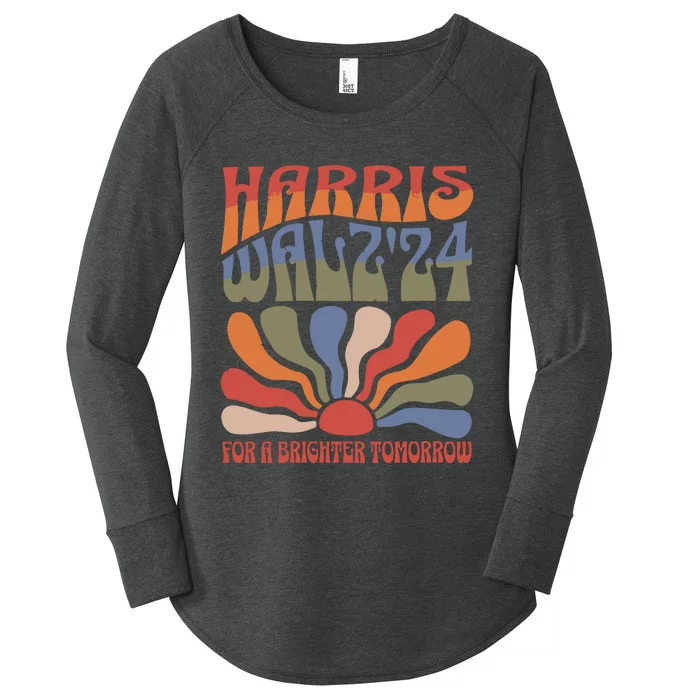 Harris Waltz For A Brighter Tomorrow Kamala Harris Waltz Women's Perfect Tri Tunic Long Sleeve Shirt