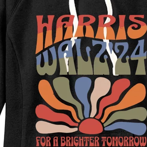 Harris Waltz For A Brighter Tomorrow Kamala Harris Waltz Women's Fleece Hoodie