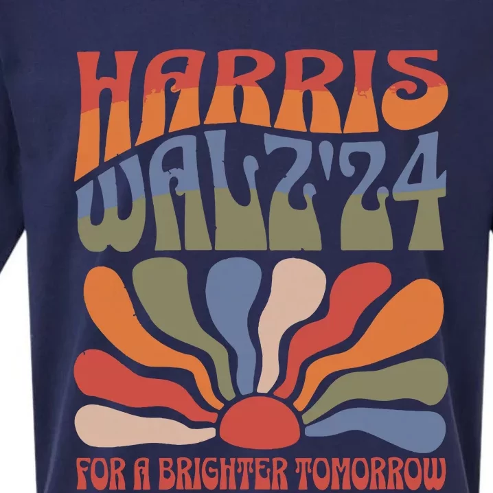 Harris Waltz For A Brighter Tomorrow Kamala Harris Waltz Sueded Cloud Jersey T-Shirt