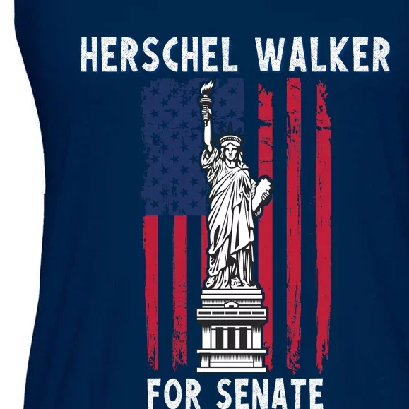 Herschel Walker For Senate 12 Ladies Essential Flowy Tank