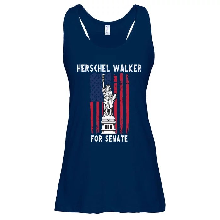 Herschel Walker For Senate 12 Ladies Essential Flowy Tank