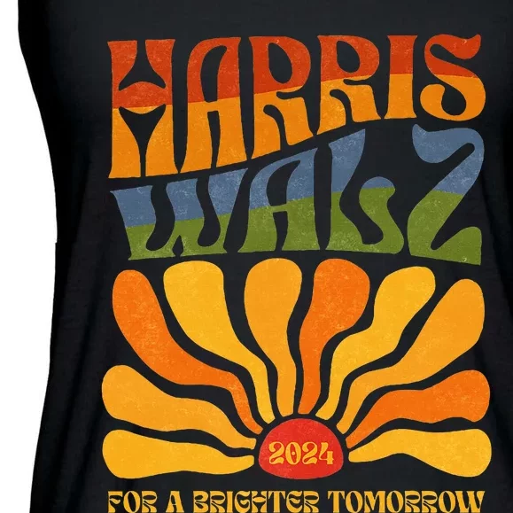 Harris Waltz For A Brighter Tomorrow Boho Aesthetic Ladies Essential Flowy Tank