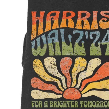 Harris Waltz For A Brighter Tomorrow Kamala Harris Waltz Doggie 3-End Fleece Hoodie