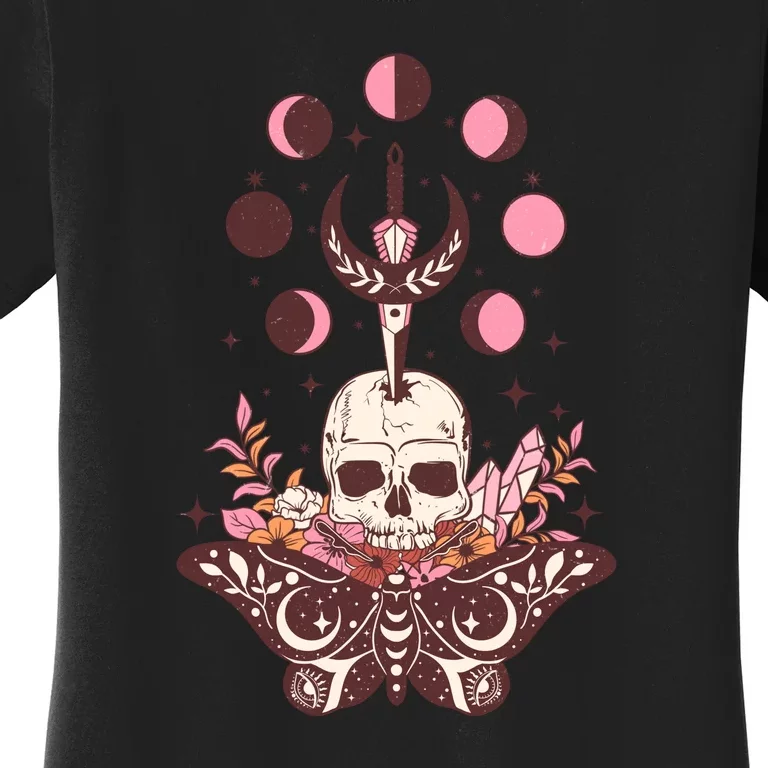 Halloween Witch Funny Skeleton Spooky Gift Women's T-Shirt