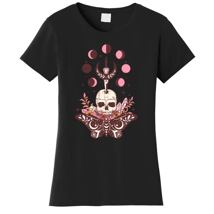 Halloween Witch Funny Skeleton Spooky Gift Women's T-Shirt