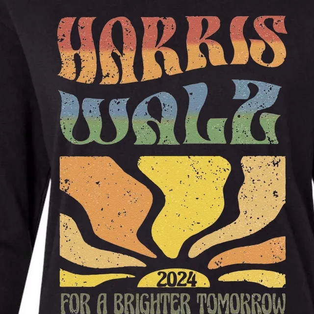 Harris Waltz For A Brighter Tomorrow Kamala Harris Waltz Womens Cotton Relaxed Long Sleeve T-Shirt