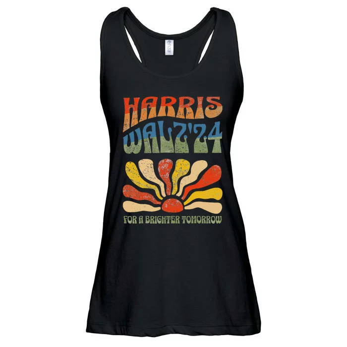 Harris Waltz For A Brighter Tomorrow Kamala Harris Waltz Ladies Essential Flowy Tank