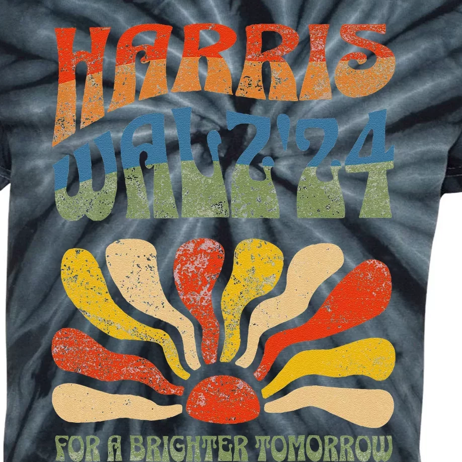 Harris Waltz For A Brighter Tomorrow Kamala Harris Waltz Kids Tie-Dye T-Shirt