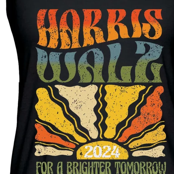 Harris Waltz For A Brighter Tomorrow Kamala Harris Waltz Ladies Essential Flowy Tank