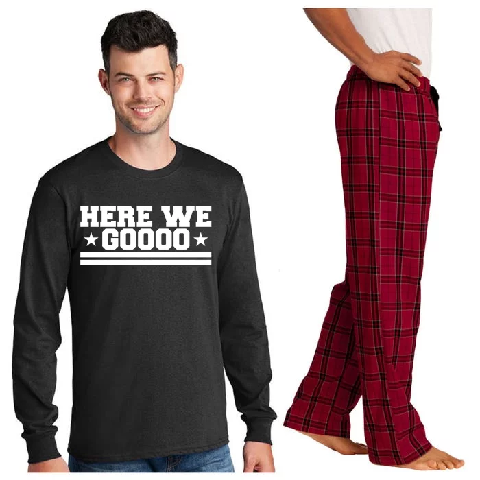 Here We Go Dallas Football Long Sleeve Pajama Set