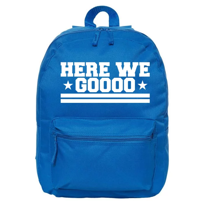 Here We Go Dallas Football 16 in Basic Backpack