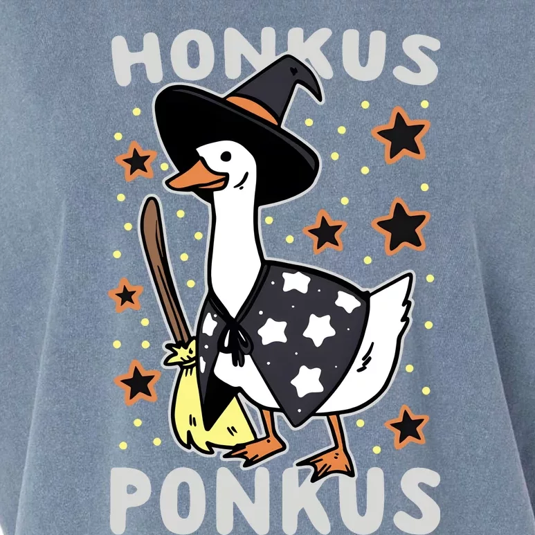 Halloween Witch Goose Honkus Ponkus Garment-Dyed Women's Muscle Tee