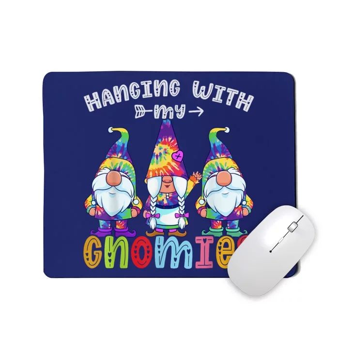 Hanging With Gnomies Gnome Merry Christmas Tie Dye Pajamas Mousepad