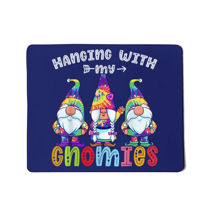 Hanging With Gnomies Gnome Merry Christmas Tie Dye Pajamas Mousepad